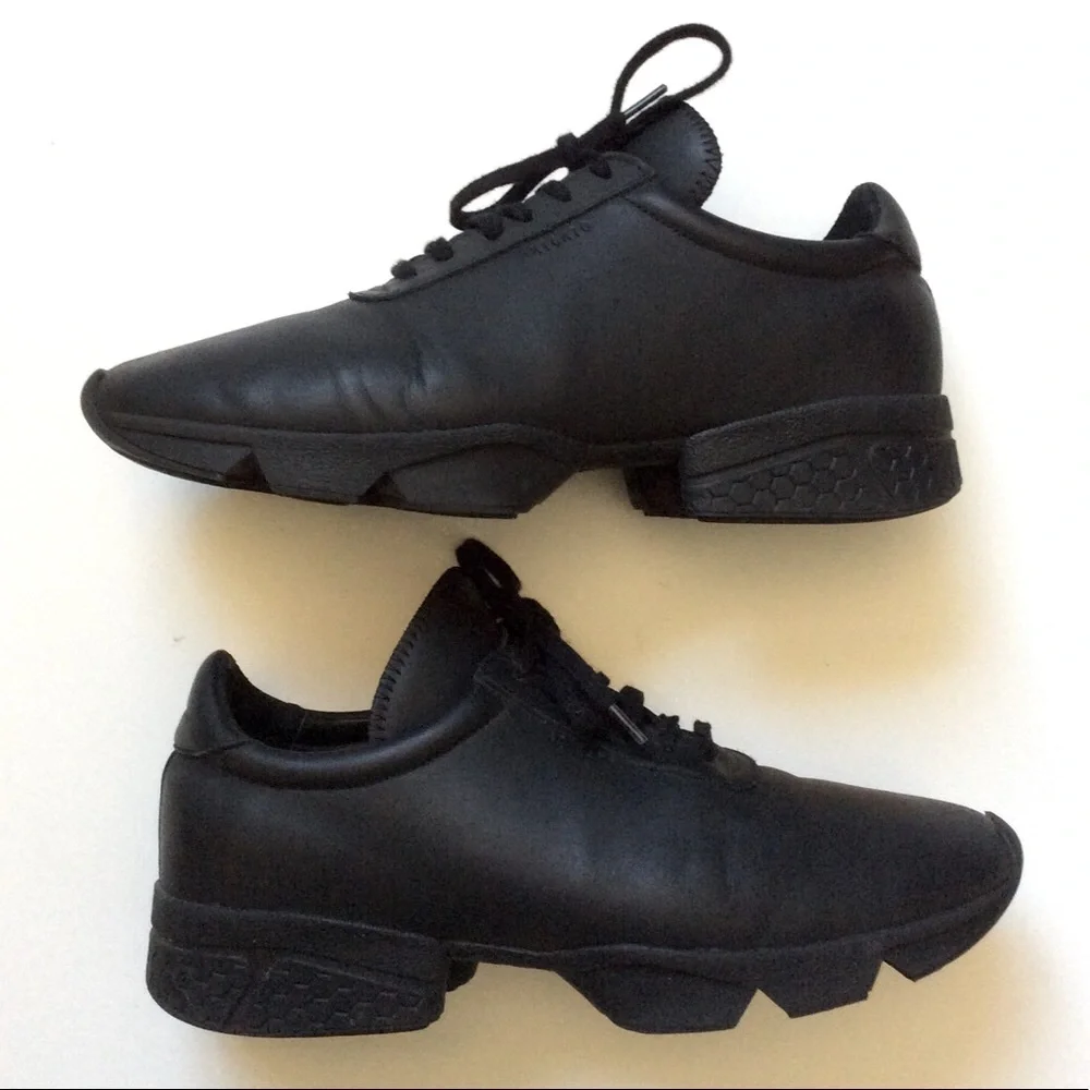 Black Women's Lace-Up Dance Sneakers